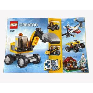 Lego Creator 3 in 1 Power‎ Digger 31014 100% Complete With Instructions